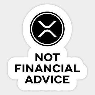 XRP. Not Financial Advice. Sticker